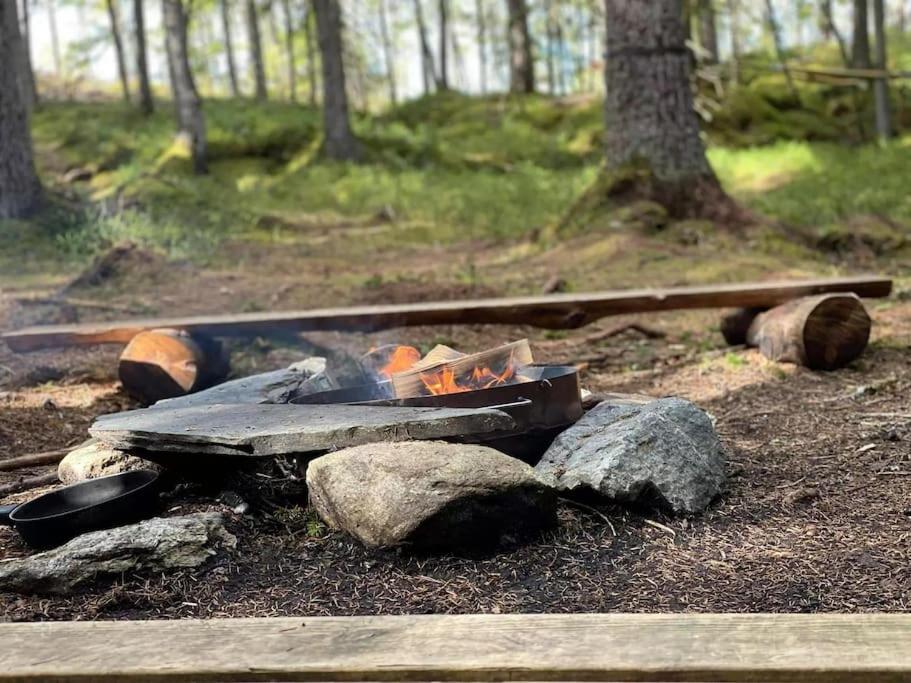 Treetop Ekne - Hytte I Skogen Med Hengebru Hotel Levanger Buitenkant foto