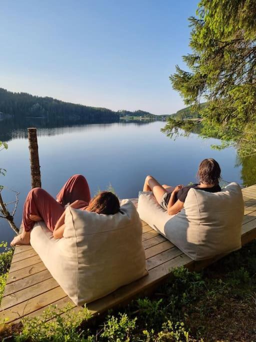 Treetop Ekne - Hytte I Skogen Med Hengebru Hotel Levanger Buitenkant foto