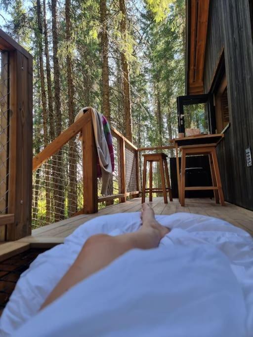 Treetop Ekne - Hytte I Skogen Med Hengebru Hotel Levanger Buitenkant foto