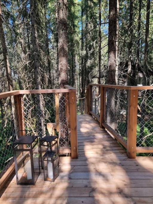 Treetop Ekne - Hytte I Skogen Med Hengebru Hotel Levanger Buitenkant foto