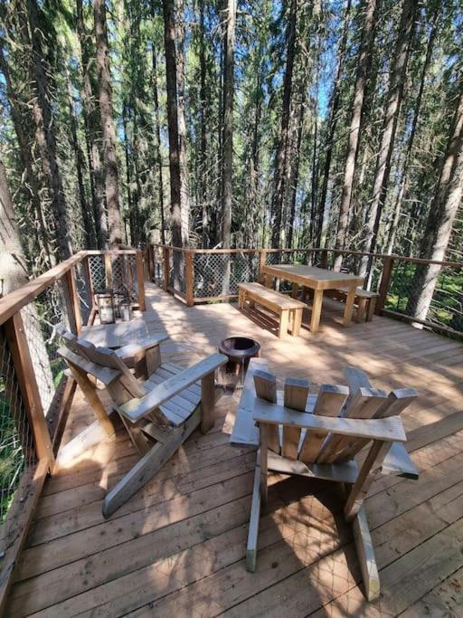 Treetop Ekne - Hytte I Skogen Med Hengebru Hotel Levanger Buitenkant foto