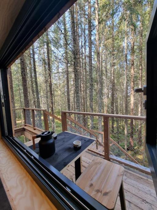 Treetop Ekne - Hytte I Skogen Med Hengebru Hotel Levanger Buitenkant foto