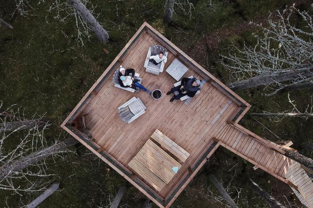 Treetop Ekne - Hytte I Skogen Med Hengebru Hotel Levanger Buitenkant foto